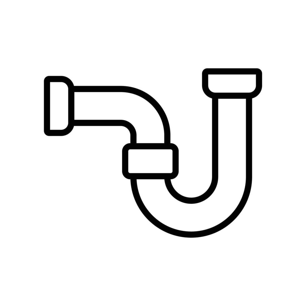 plumbing pipe icon vector design template simple and clean