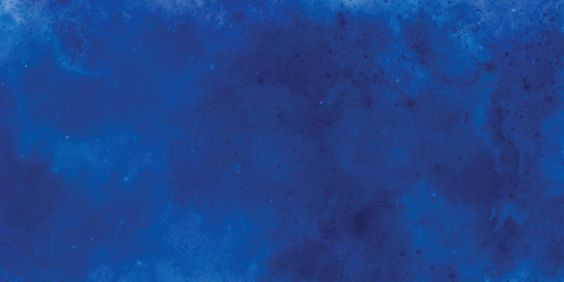 Dark Navy Blue Watercolor Background. Deep Blue Watercolor Texture. Abstract Grunge Texture Background. Watercolor Wash Aqua Painted Texture Close Up, Grungy Design. vector