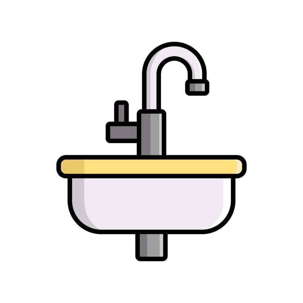 sink icon vector design template simple and clean