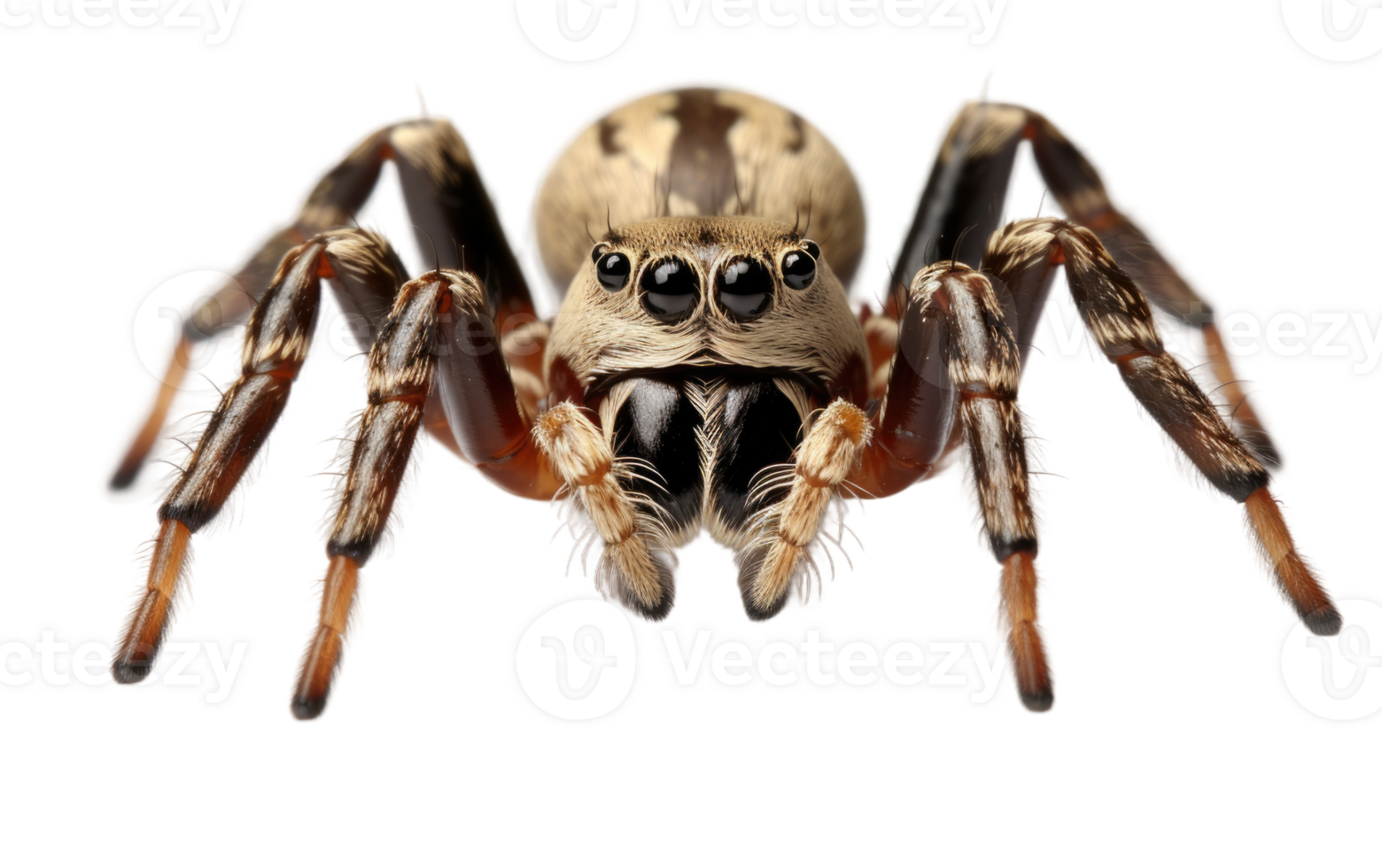 AI generated Leaping Spider On Transparent Background. png