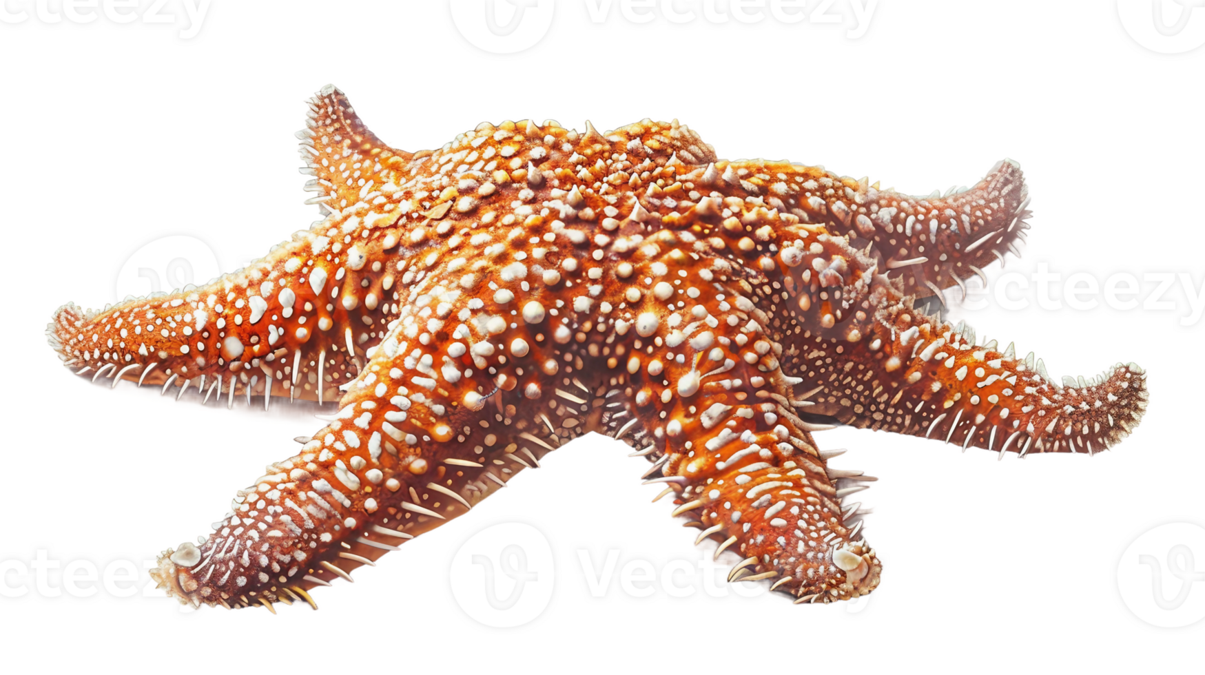 AI generated Oreaster reticulatus on Transparent Background png