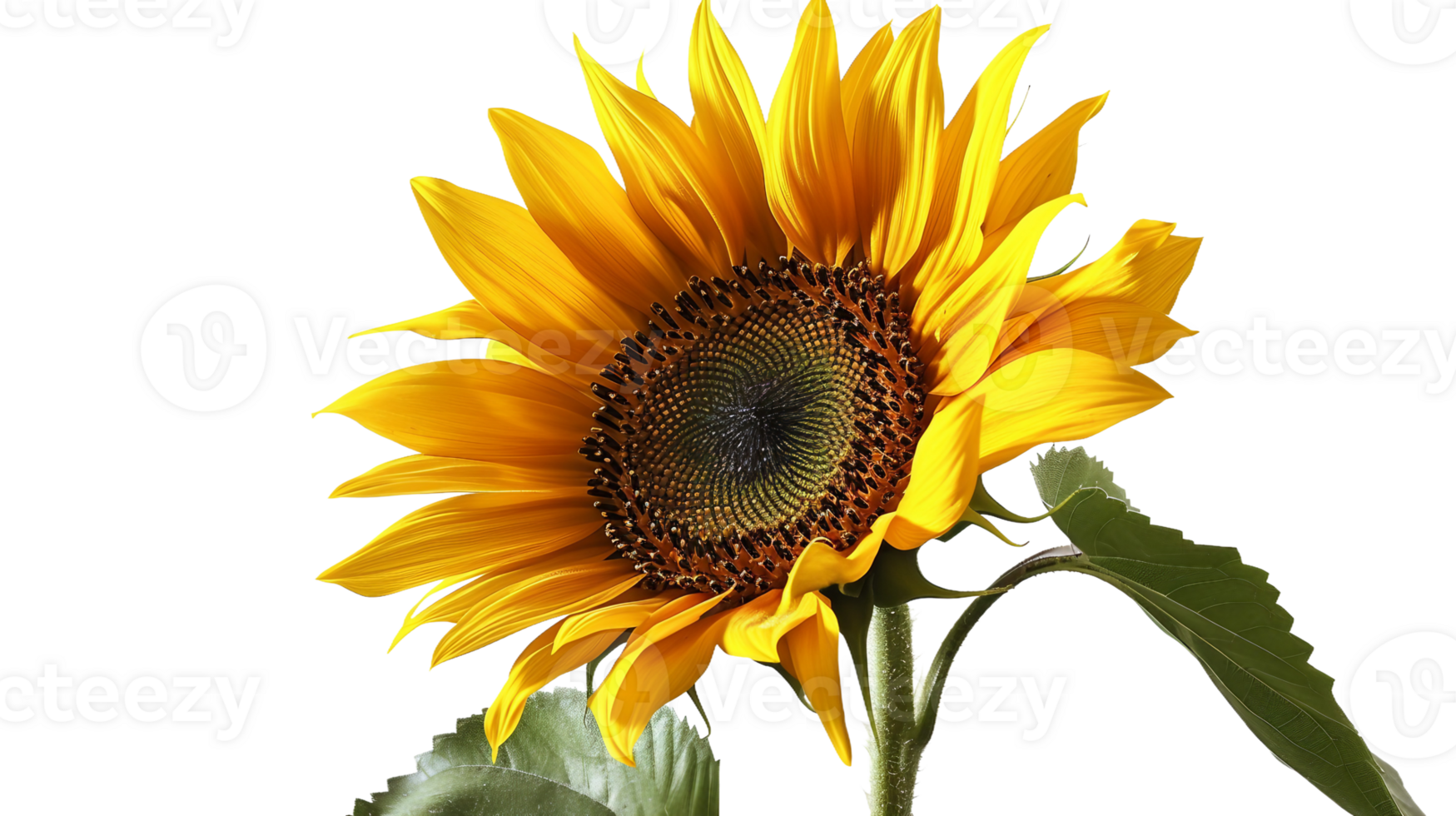AI generated Sunflower on Transparent Background png