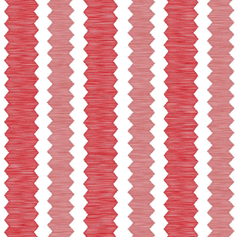 sin costura vector ikat blanco rojo antecedentes tela modelo raya zig zag desequilibrar raya patrones linda vertical rojo pastel color rayas Talla cuadrícula para enamorado día amor tela modelo.