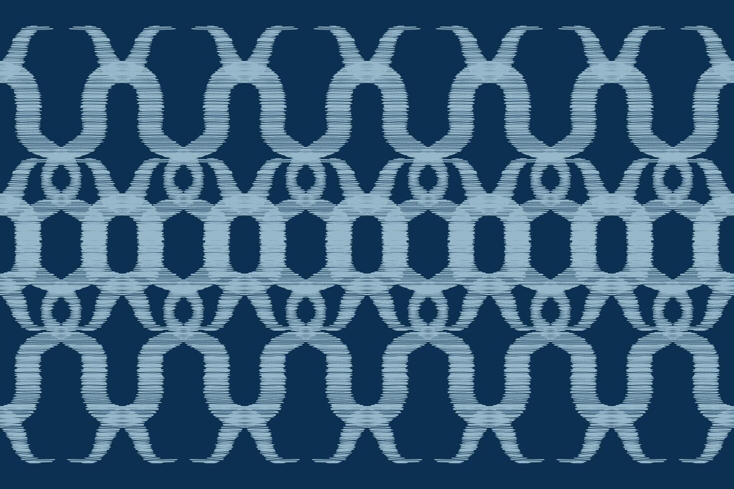 Traditional Ethnic ikat motif fabric pattern geometric style.African Ikat embroidery Ethnic oriental pattern blue background wallpaper. Abstract,vector,illustration.Texture,frame,decoration. vector