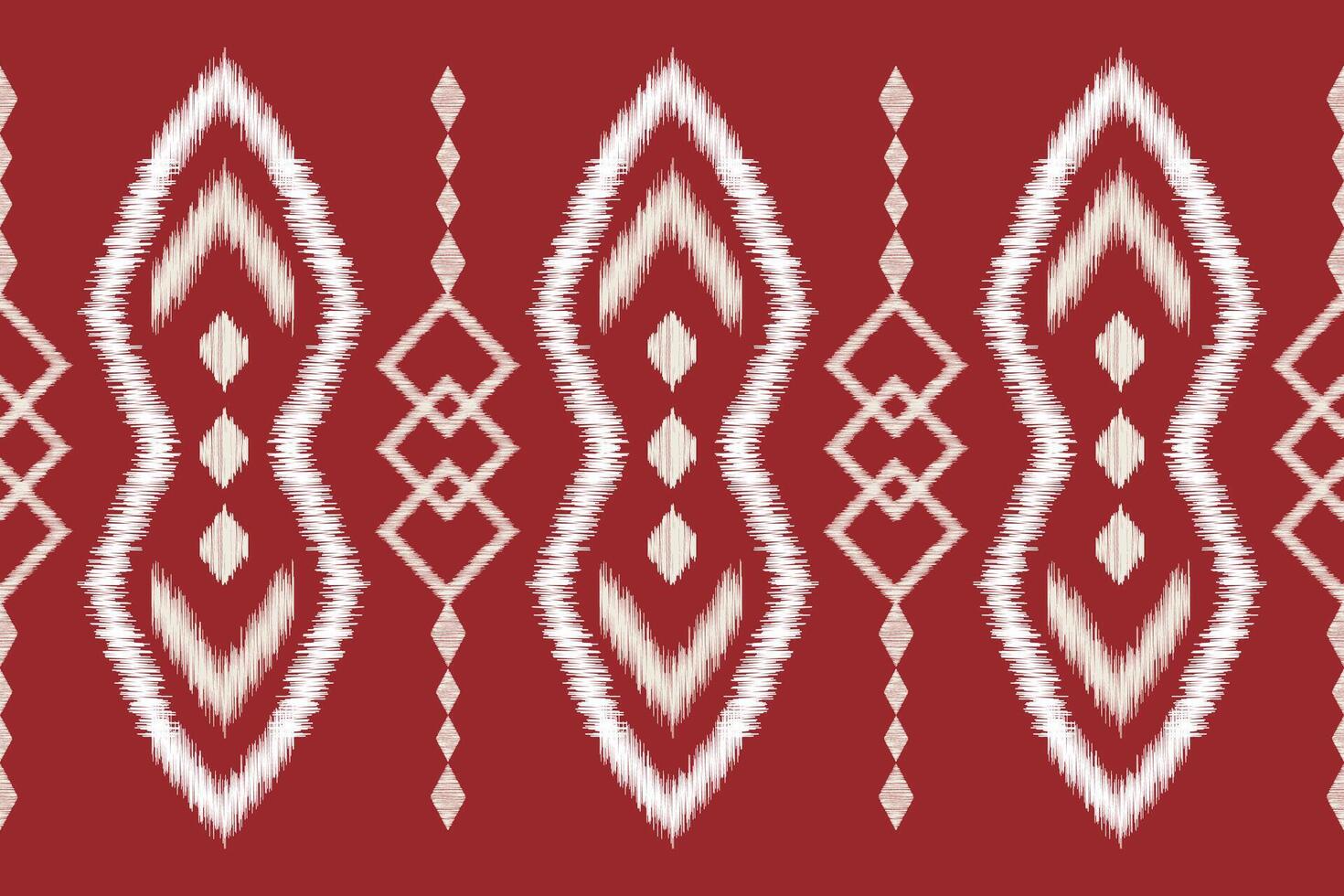 Traditional Ethnic ikat motif fabric pattern geometric style.African Ikat embroidery Ethnic oriental pattern red background wallpaper. Abstract,vector,illustration.Texture,frame,decoration. vector