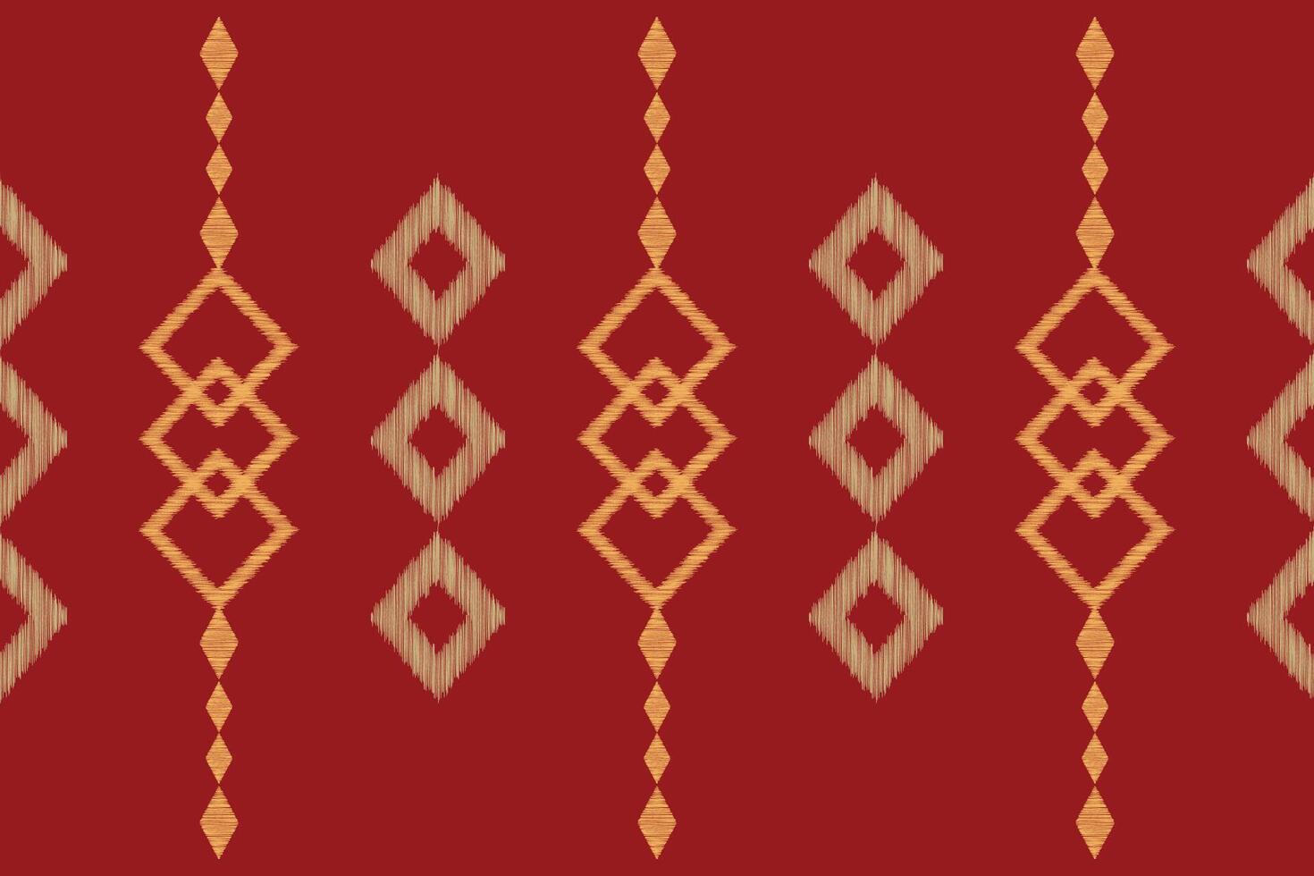 Traditional Ethnic ikat motif fabric pattern geometric style.African Ikat embroidery Ethnic oriental pattern red background wallpaper. Abstract,vector,illustration.Texture,frame,decoration. vector
