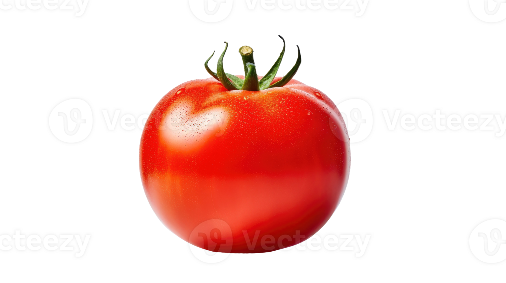 AI generated Fresh Red Tomato On Transparent Background png