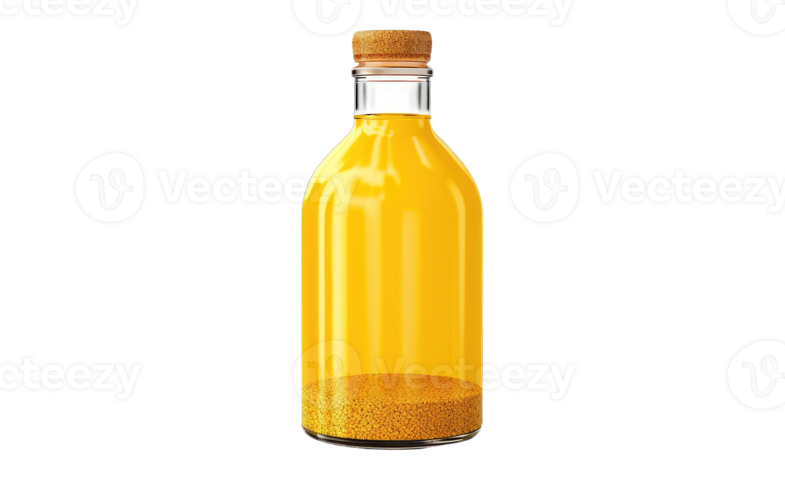 AI generated Mustard Oil Rendering On Transparent Background png