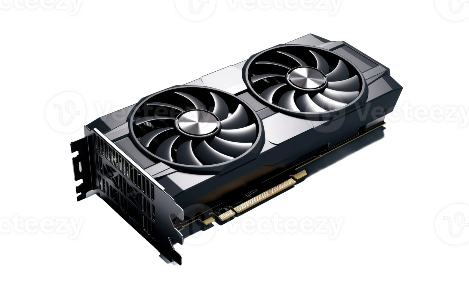 AI generated Graphics Card Fan On Transparent Background png