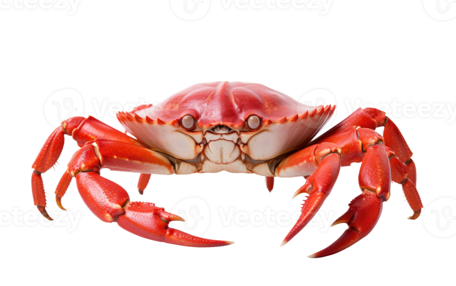 AI generated Crab Realism On Transparent Background. png