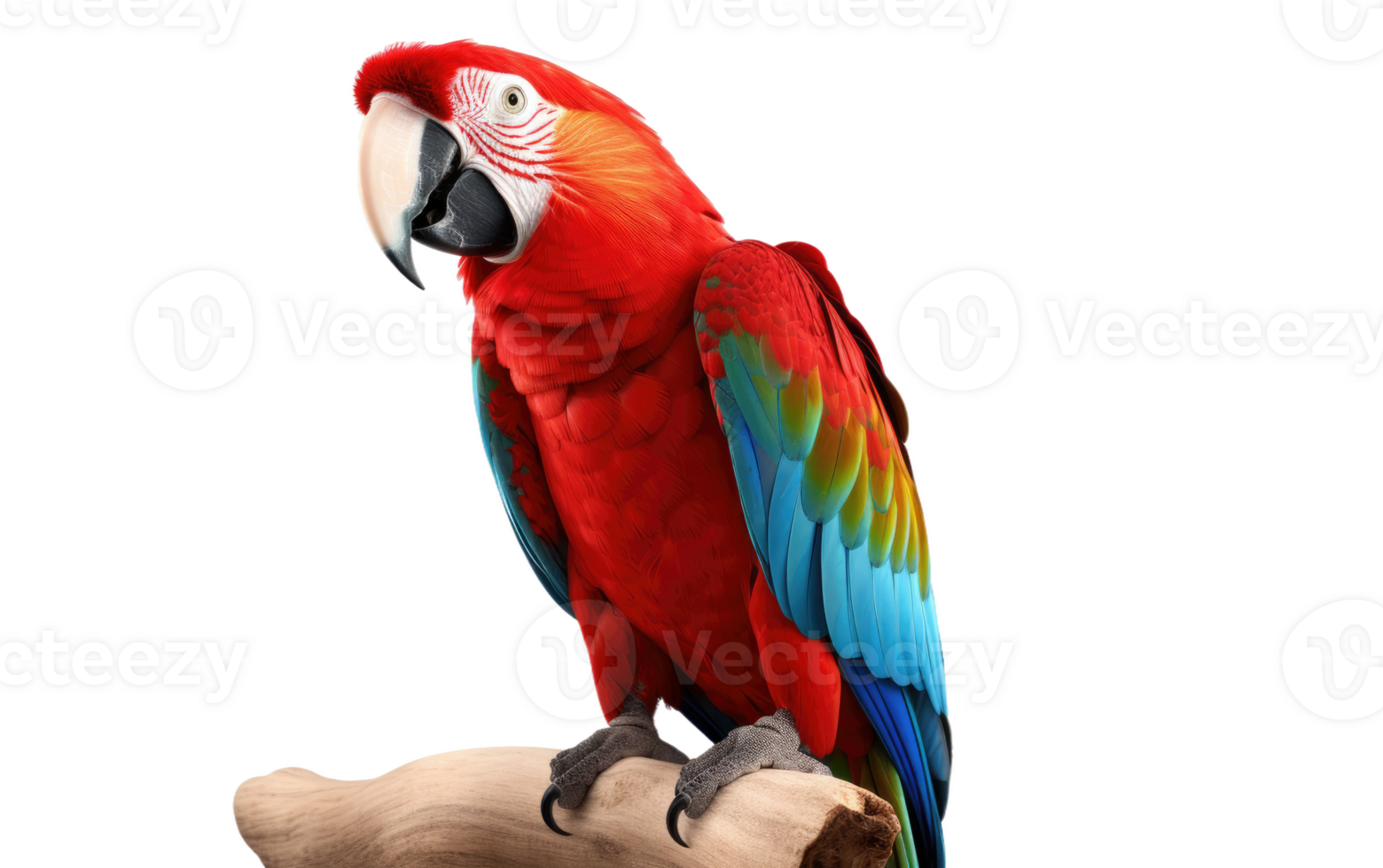 AI generated Parrot Image On Transparent Background. png