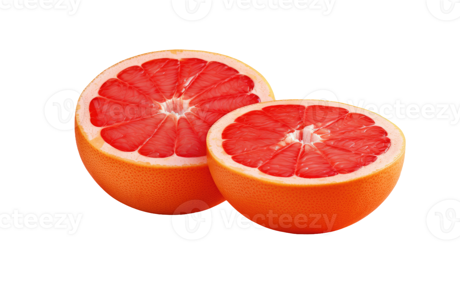 AI generated Luscious Grapefruit Delight On Transparent Background png