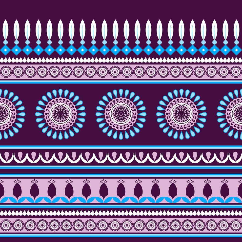 Geometric ethnic oriental seamless pattern. Can be used in fabric design for clothing, textile, wrapping, background, wallpaper, carpet, embroidery style vector