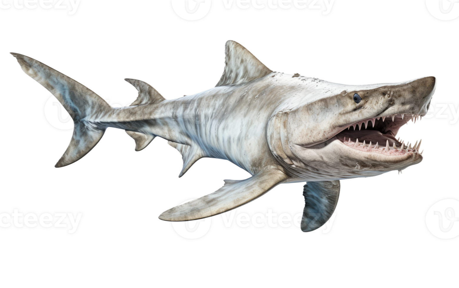 AI generated Goblin Shark On Transparent Background. png