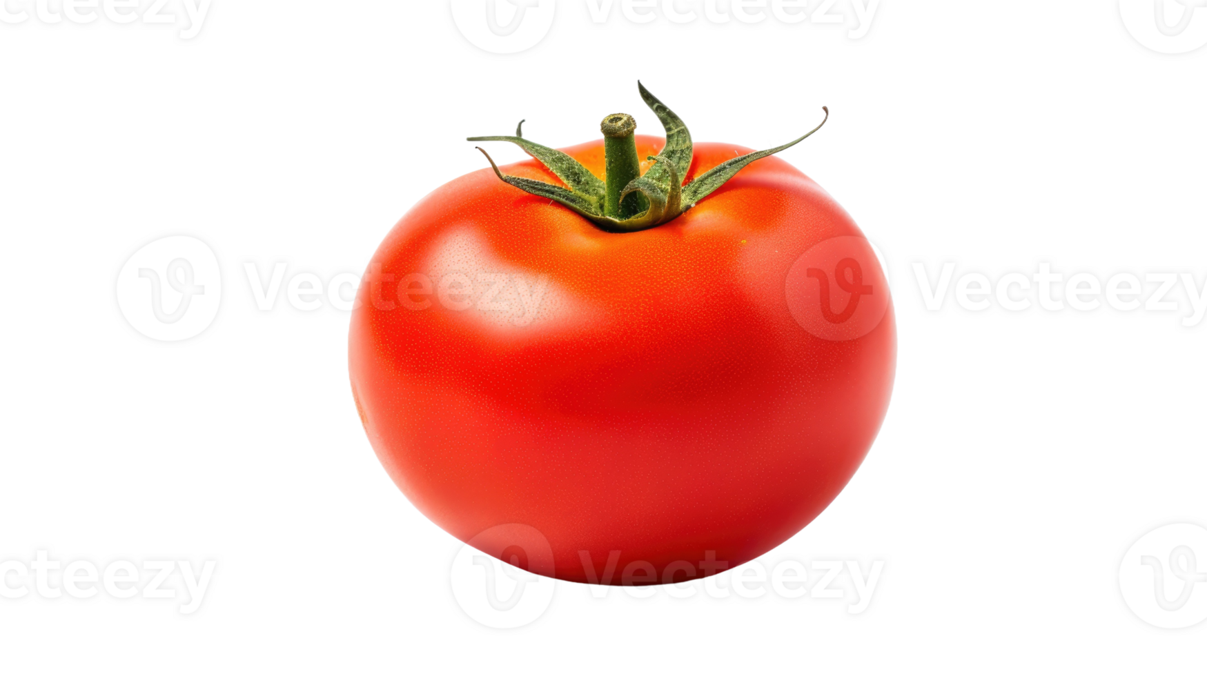 AI generated Red Tomato On Transparent Background png