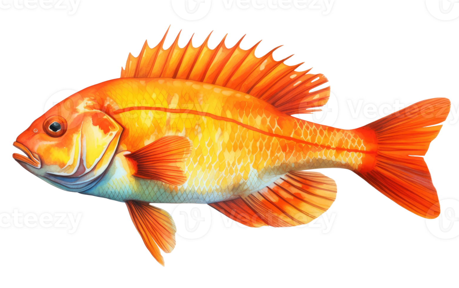 AI generated Morwong Fish Image On Transparent Background. png