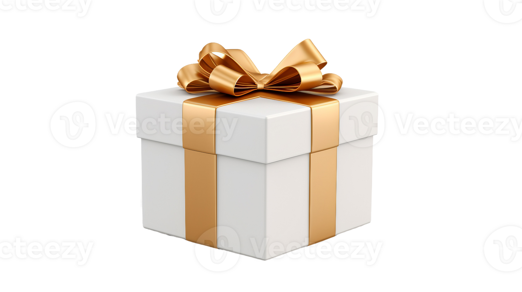 AI generated White Box Template On Transparent Background png