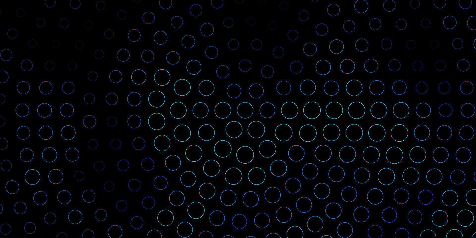 Dark BLUE vector pattern with spheres.