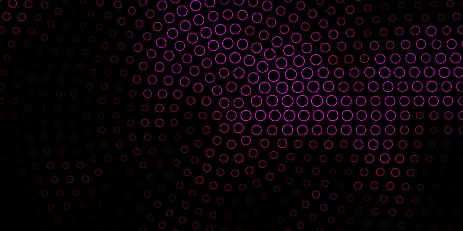 Dark Pink vector template with circles.