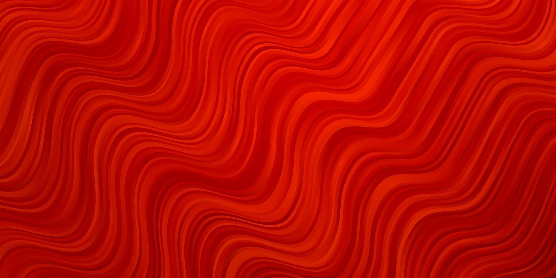 Light Orange vector pattern with curves.