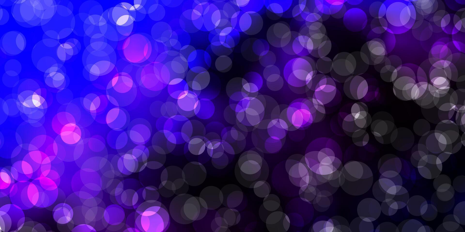 Dark Pink, Blue vector template with circles.