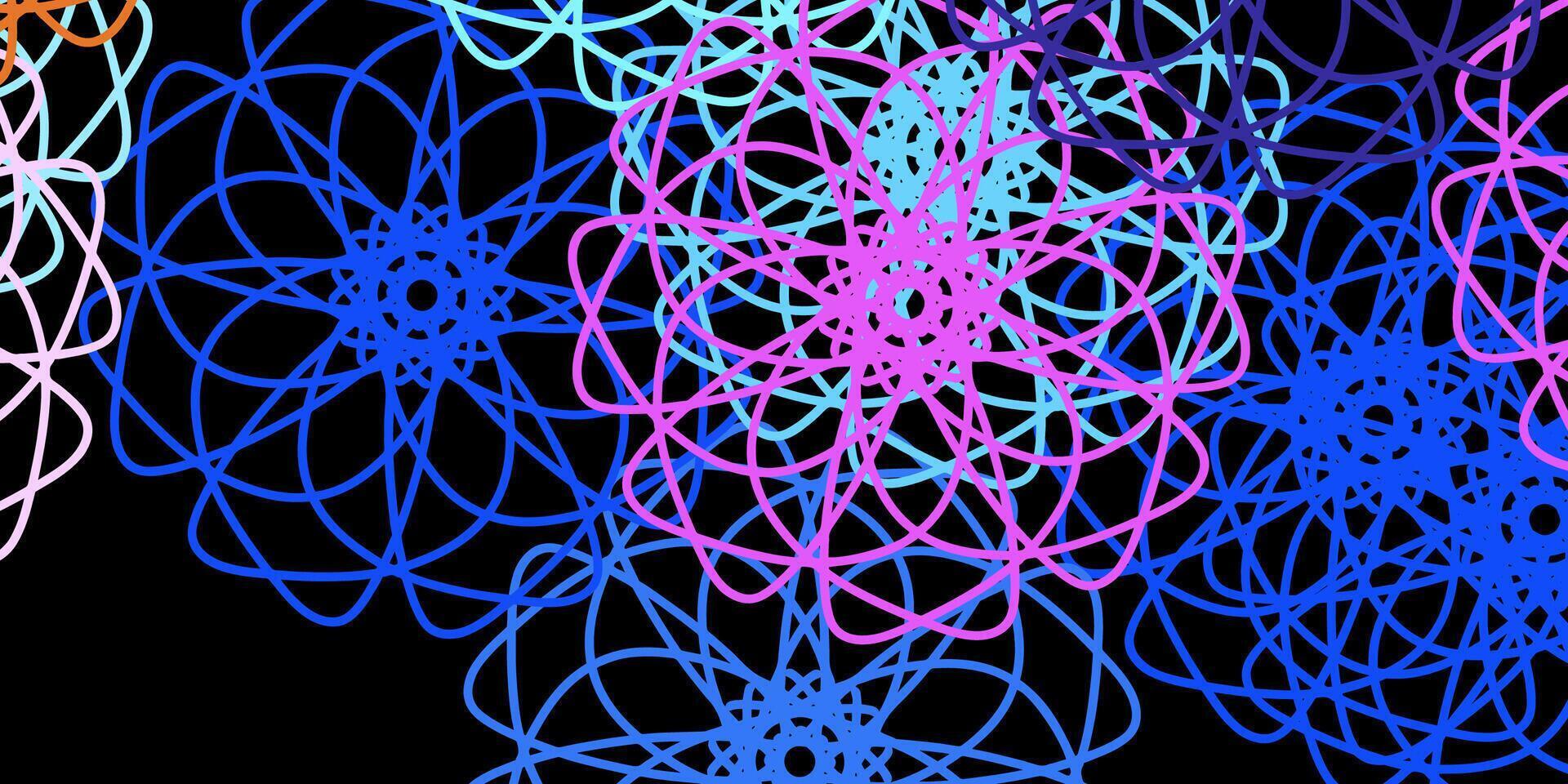 Dark Multicolor vector background with random forms.