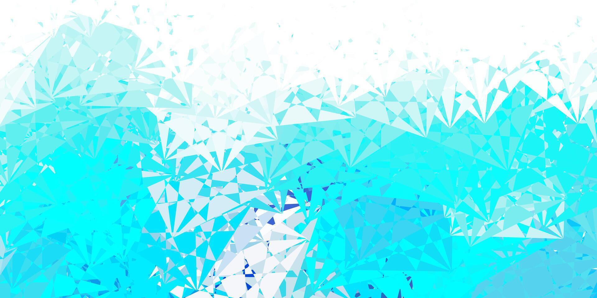 Light BLUE vector background with triangles.