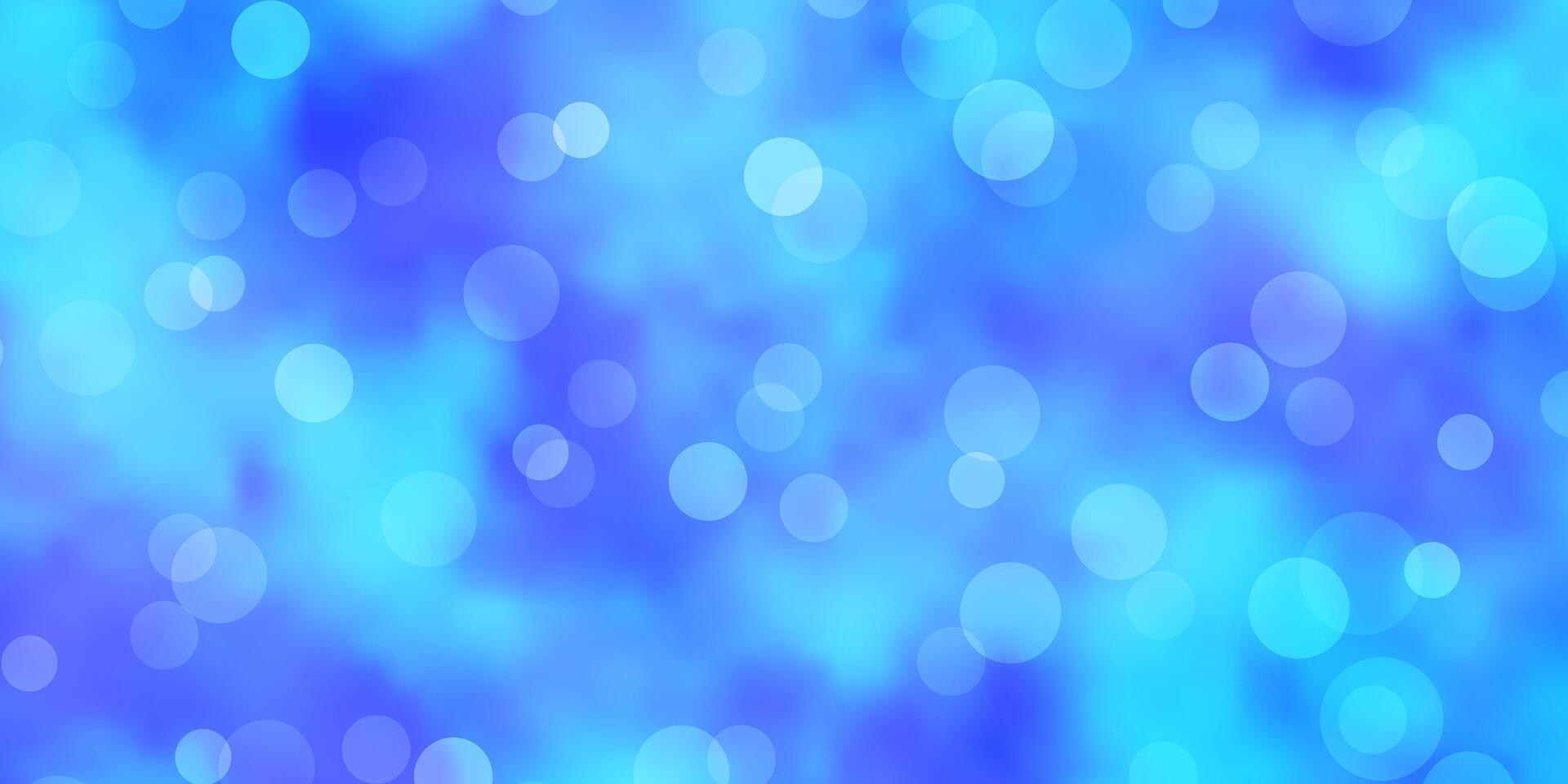 Light BLUE vector background with circles.