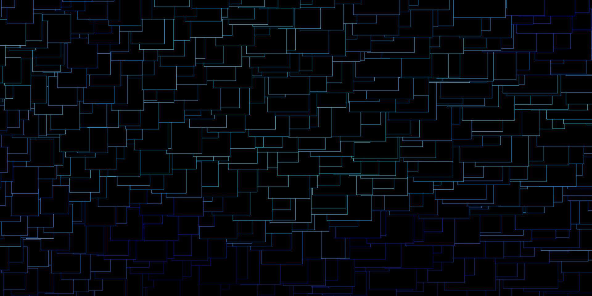 Dark BLUE vector background with rectangles.