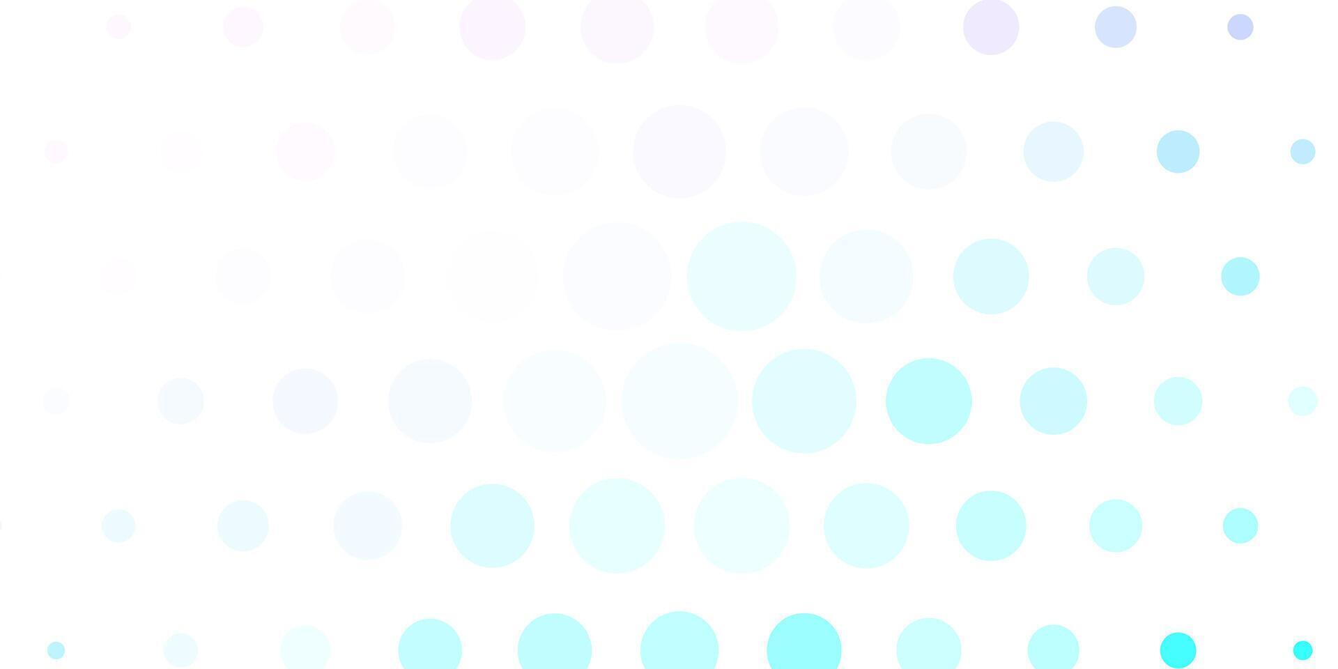 Light Pink, Blue vector pattern with circles.