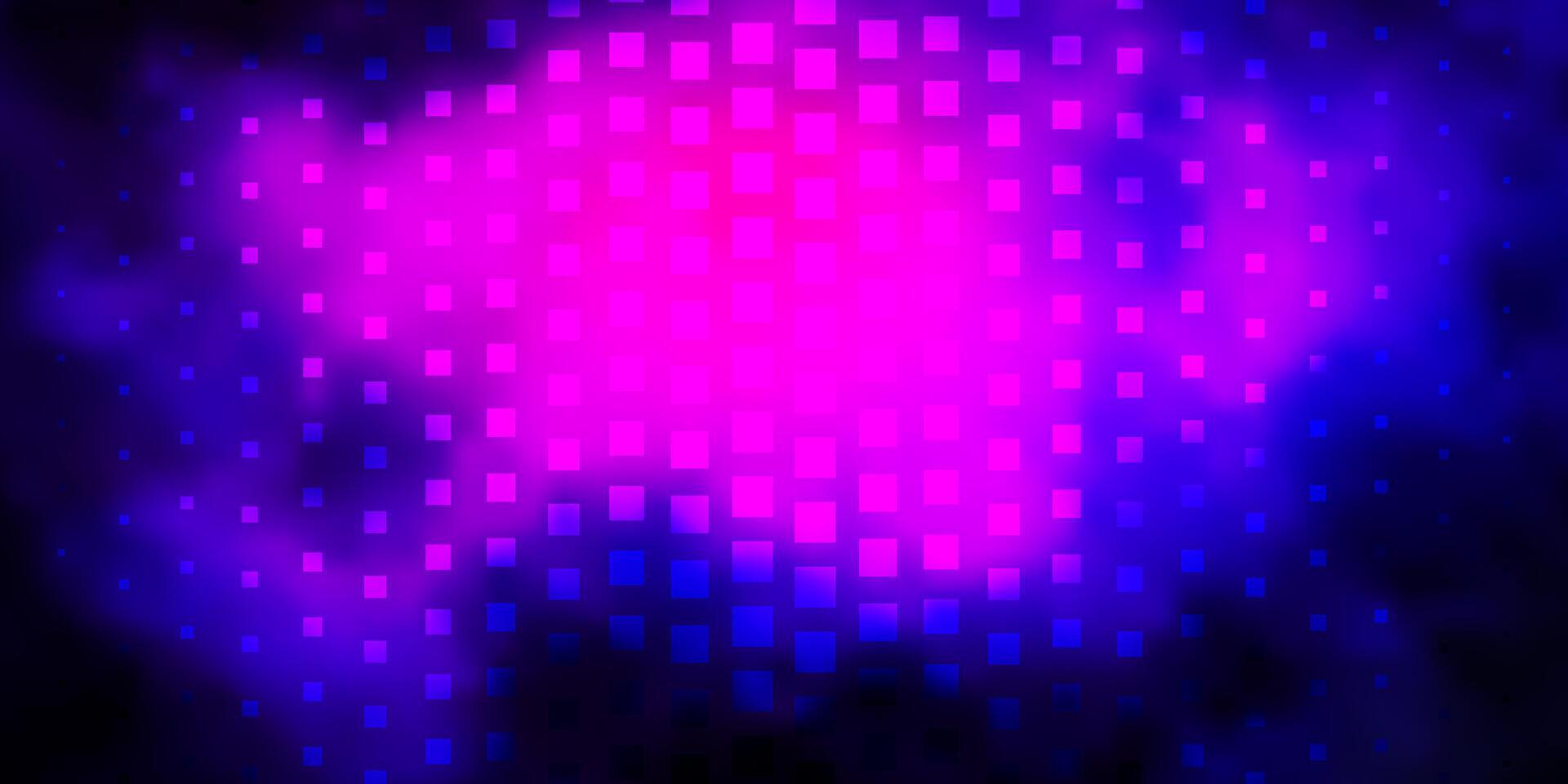 Dark Pink, Blue vector background with rectangles.