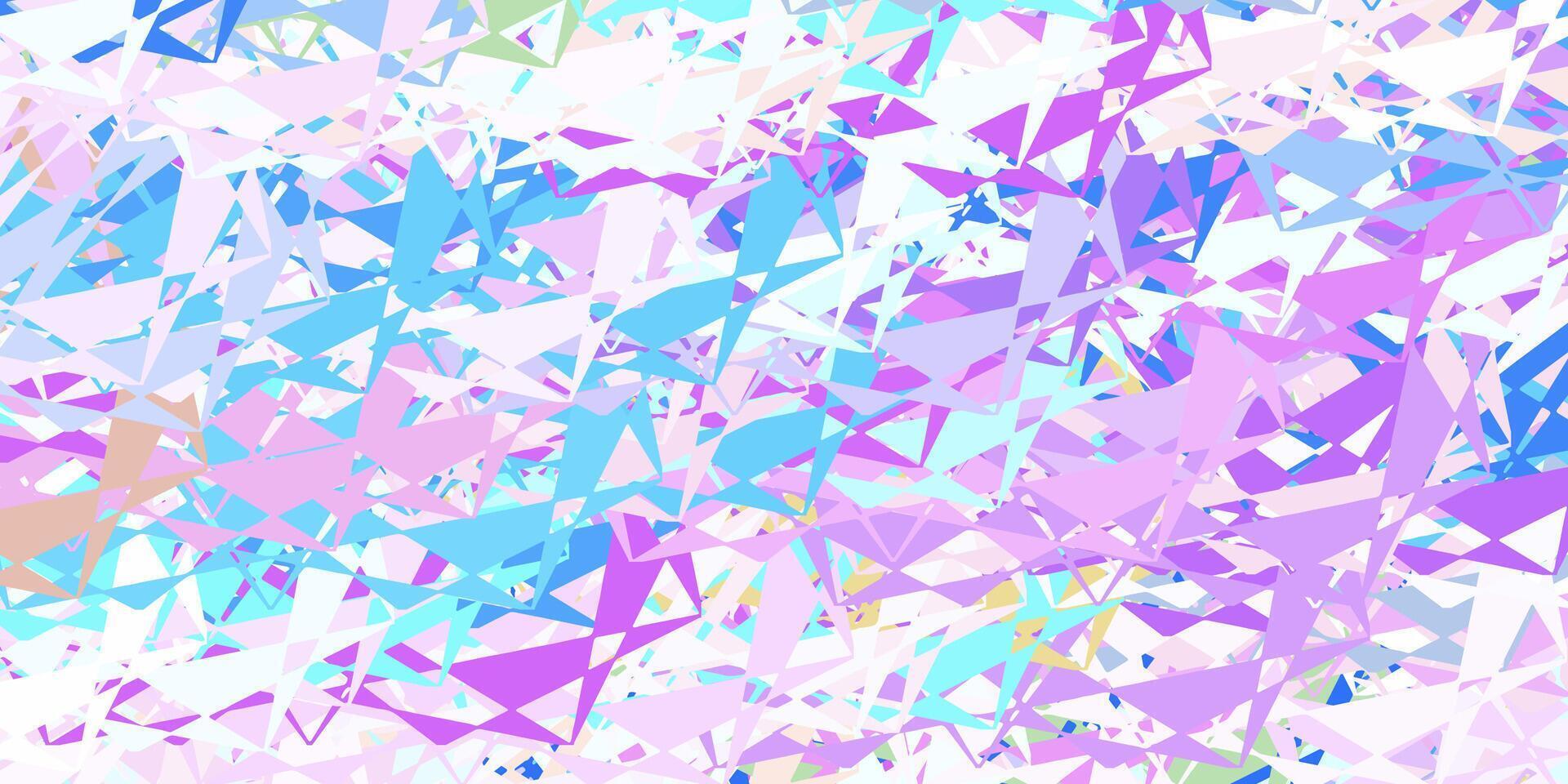 Dark blue vector texture with random triangles.