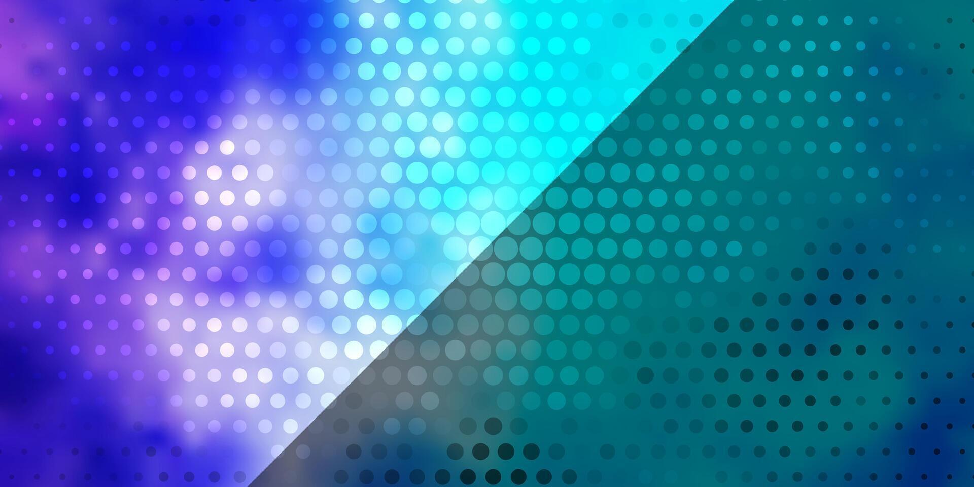 textura de vector rosa claro, azul con círculos.
