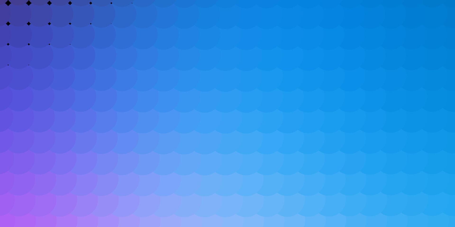 Light Pink, Blue vector texture with disks.