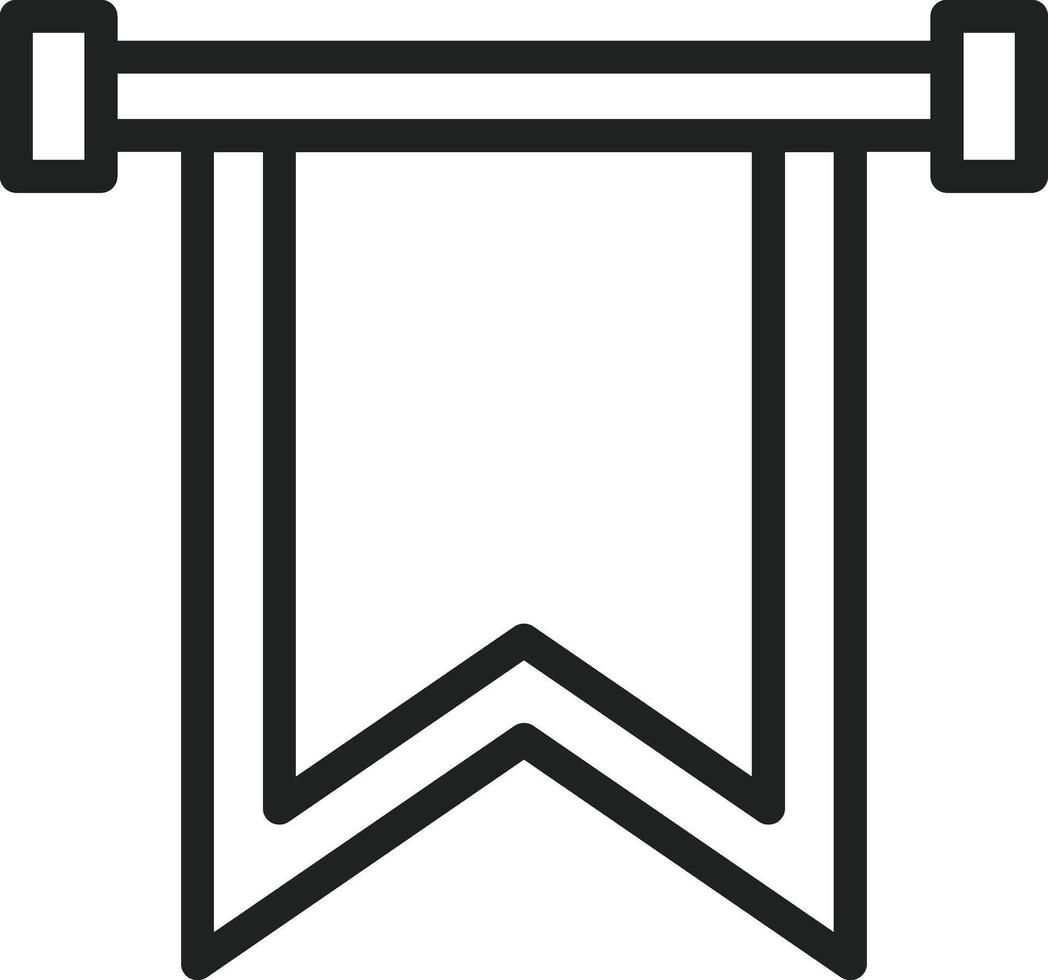 Banner icon vector image. Suitable for mobile apps, web apps and print media.