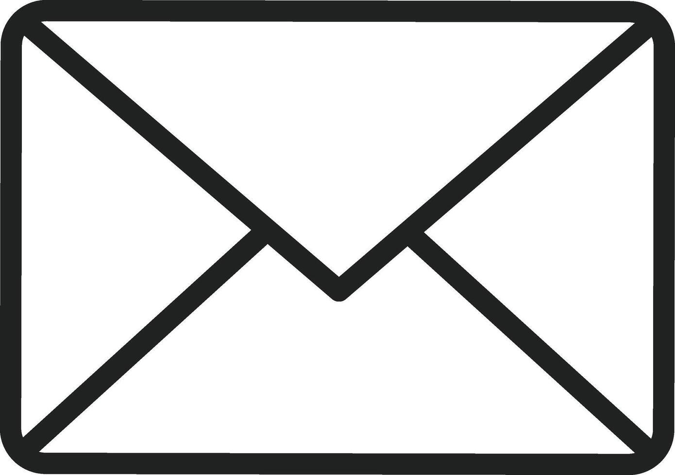 Mail icon vector image. Suitable for mobile apps, web apps and print media.