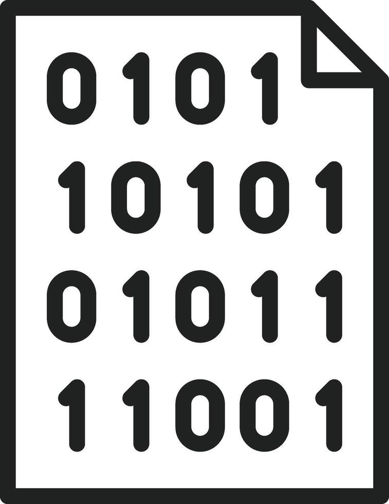 Binary Code icon vector image. Suitable for mobile apps, web apps and print media.