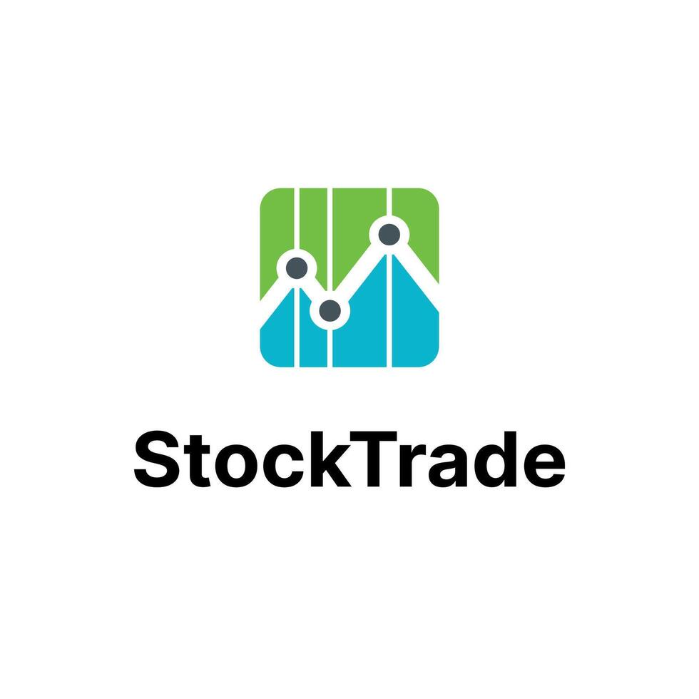 Stock Finance Graph Chart Vector Abstract Illustration Logo Icon Design Template Element