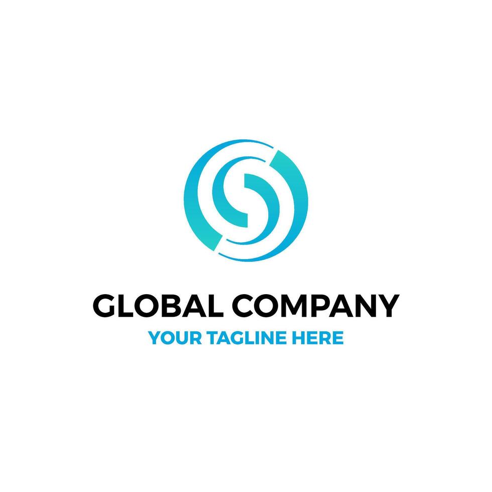S Letter Transport Connection Global Vector Abstract Illustration Logo Icon Design Template Element