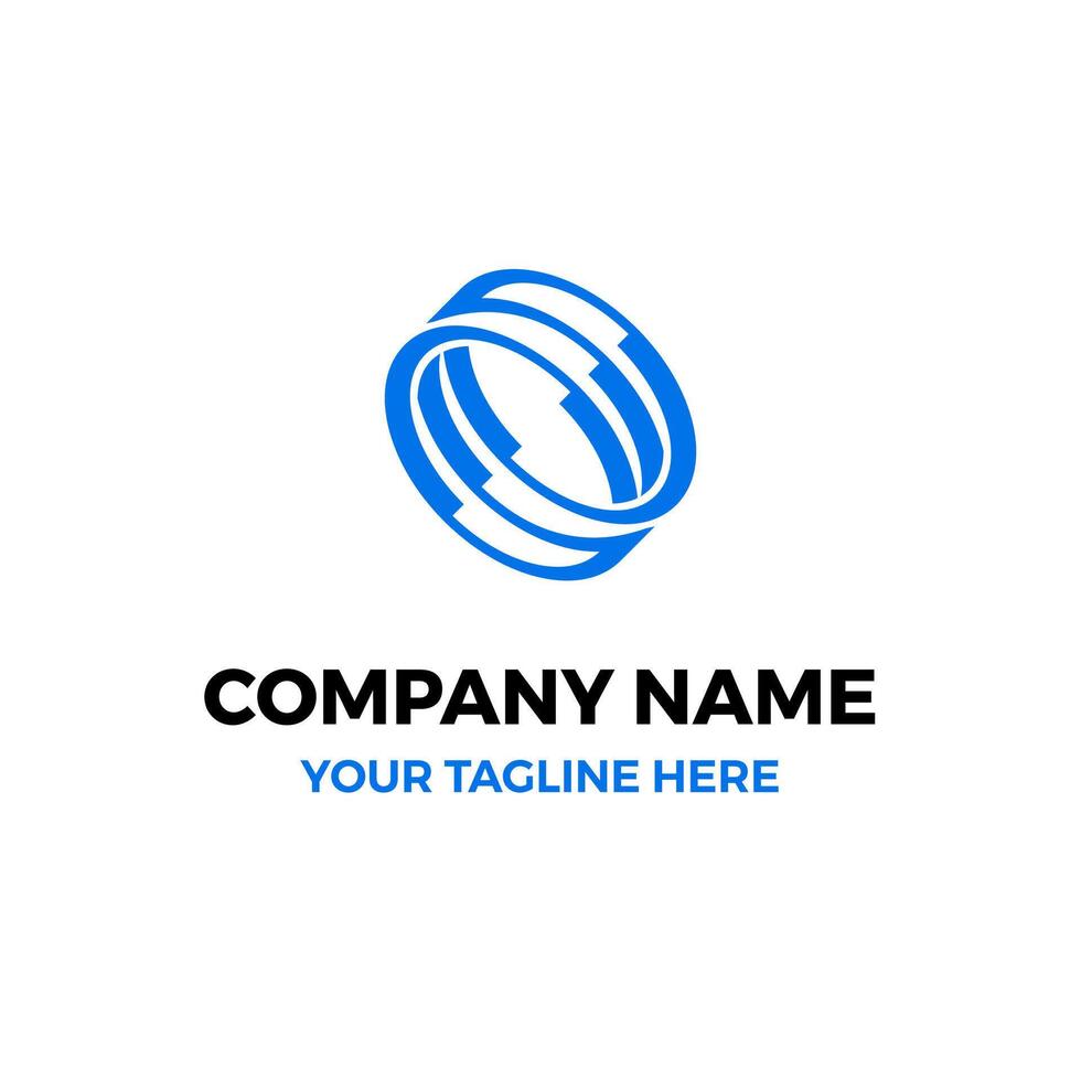 Data Infinity Loop Connection PCB Digital Technology Vector Abstract Illustration Logo Icon Design Template Element