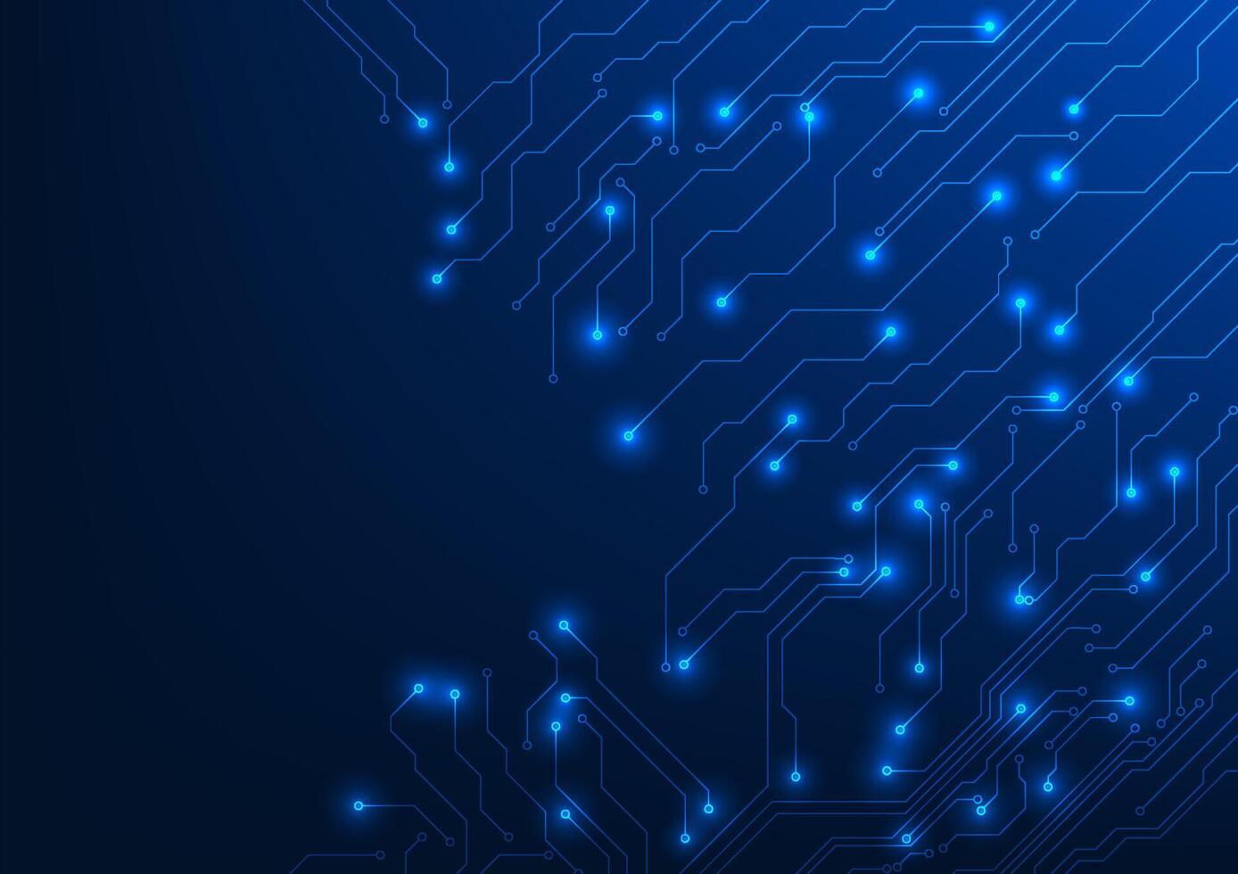 Circuit board technology background, The circuit board sends signals to the operation of electronic devices, with light. Vector illustration