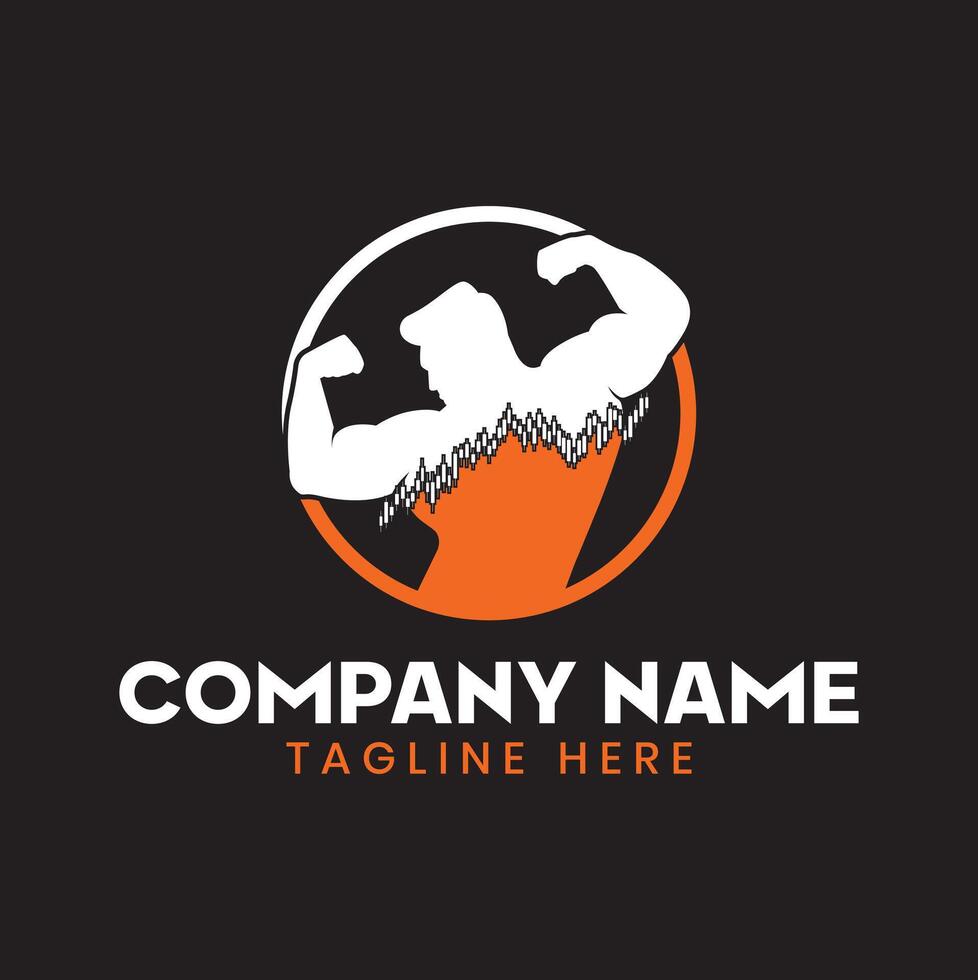 Bodybuilder Logo Template. Sport Label, Gym Badge, Fitness Logo Design vector