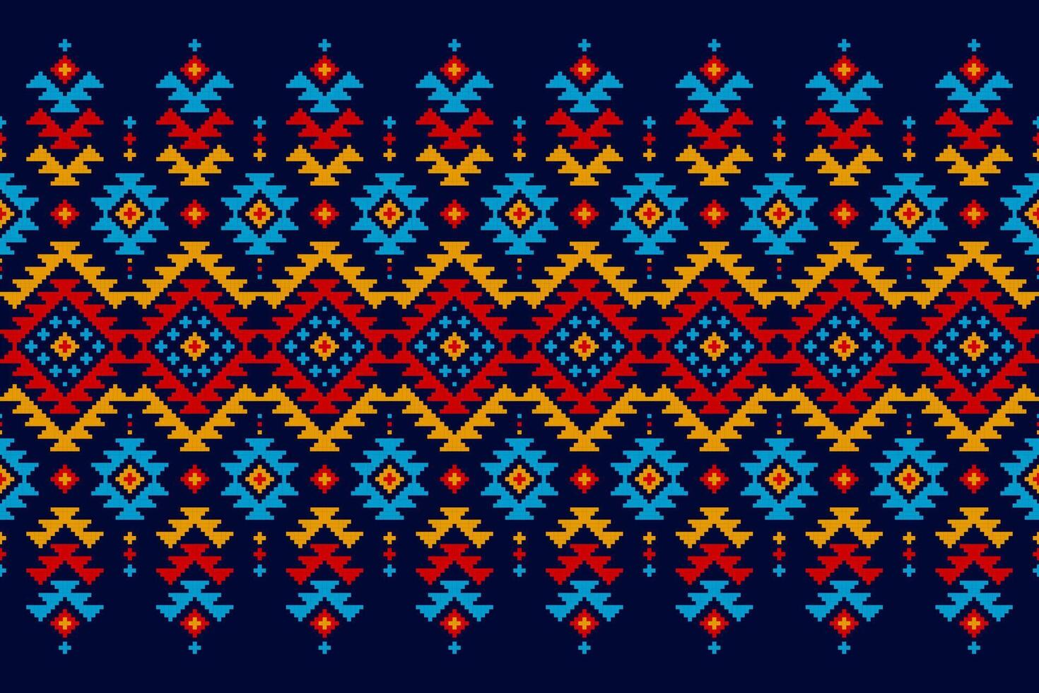 Carpet ethnic tribal pattern art. Ethnic geometric seamless pattern. American, Mexican style. Design for background, wallpaper, illustration, fabric, clothing, carpet, textile, batik, embroidery. vector