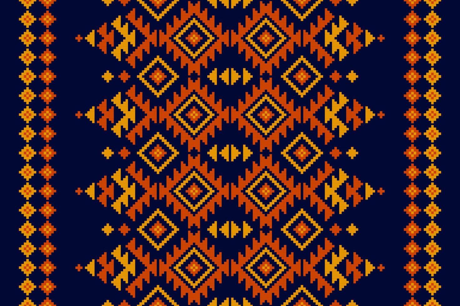 Carpet ethnic tribal pattern art. Ethnic geometric seamless pattern. American, Mexican style. Design for background, wallpaper, illustration, fabric, clothing, carpet, textile, batik, embroidery. vector