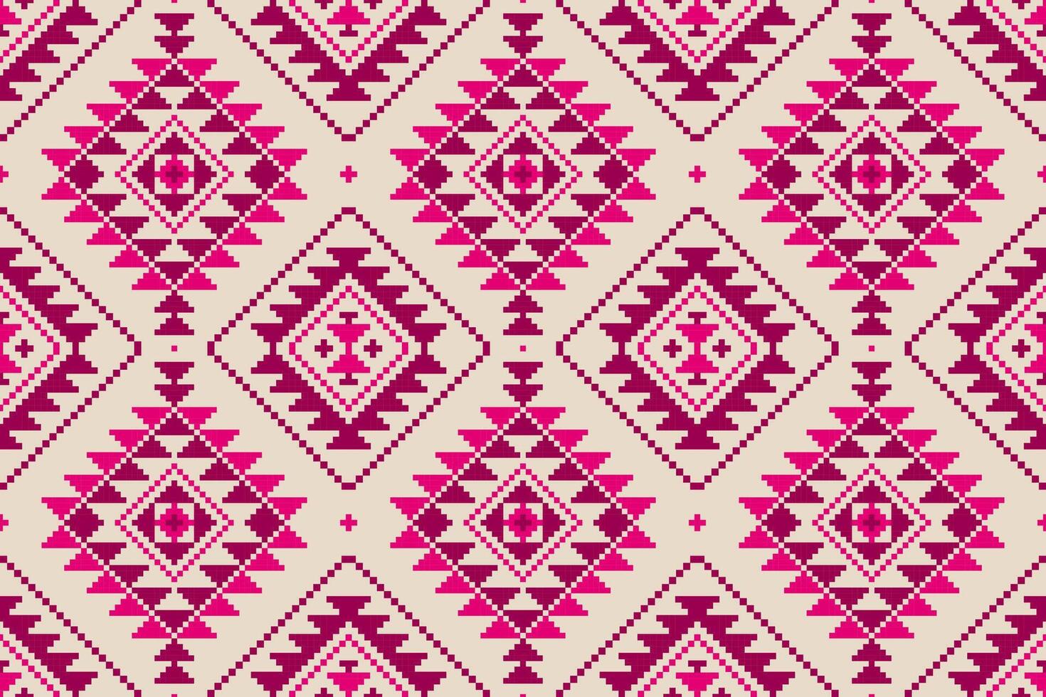 Fabric Mexican style. Geometric ethnic seamless pattern in tribal. Aztec art ornament print. Design for background, wallpaper, illustration, fabric, clothing, carpet, textile, batik, embroidery. vector