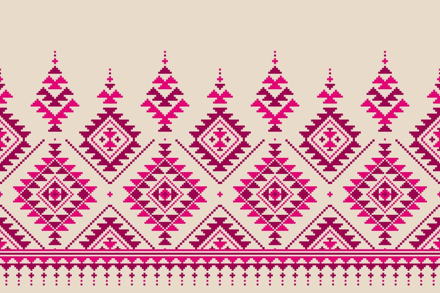 Abstract ethnic Aztec style. Ethnic geometric seamless pattern in tribal. American, Mexican style. Design for background, illustration, fabric, clothing, carpet, textile, batik, embroidery. vector