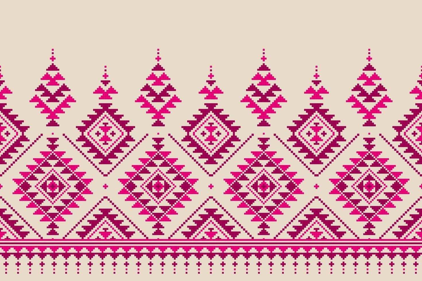 Abstract ethnic Aztec style. Ethnic geometric seamless pattern in tribal. American, Mexican style. Design for background, illustration, fabric, clothing, carpet, textile, batik, embroidery. vector