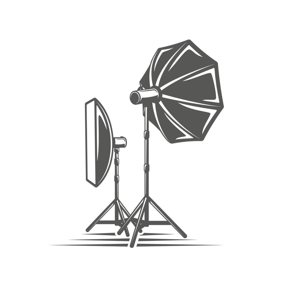 Photo studio element isolated on white background vector