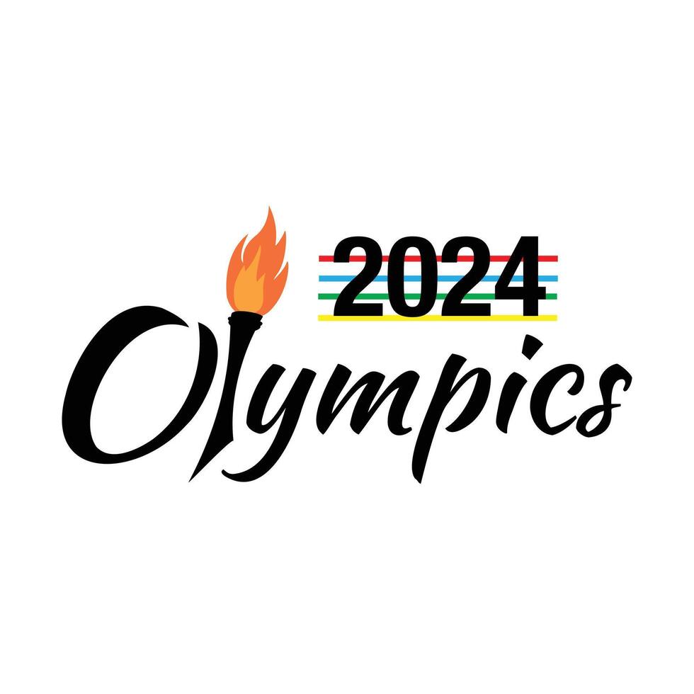 2024 Olympics, Summer Olympic Games in Paris 2024 vector