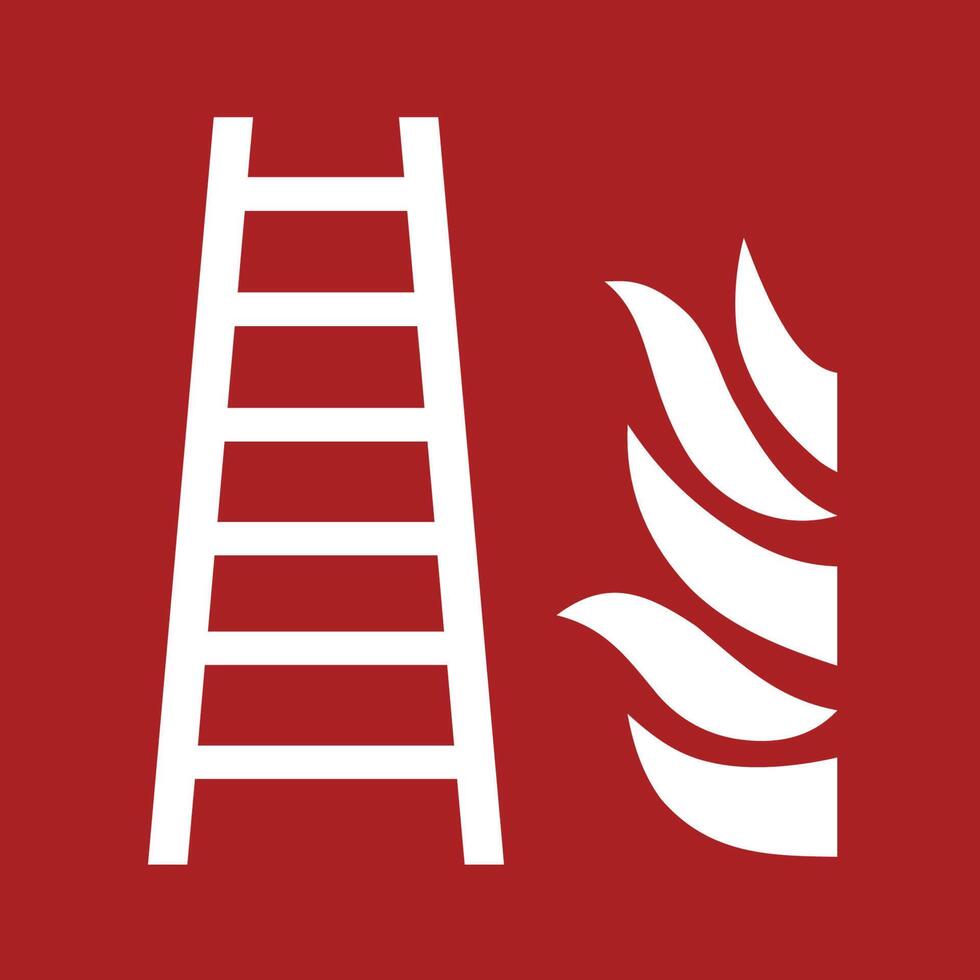 Fire ladder symbol vector